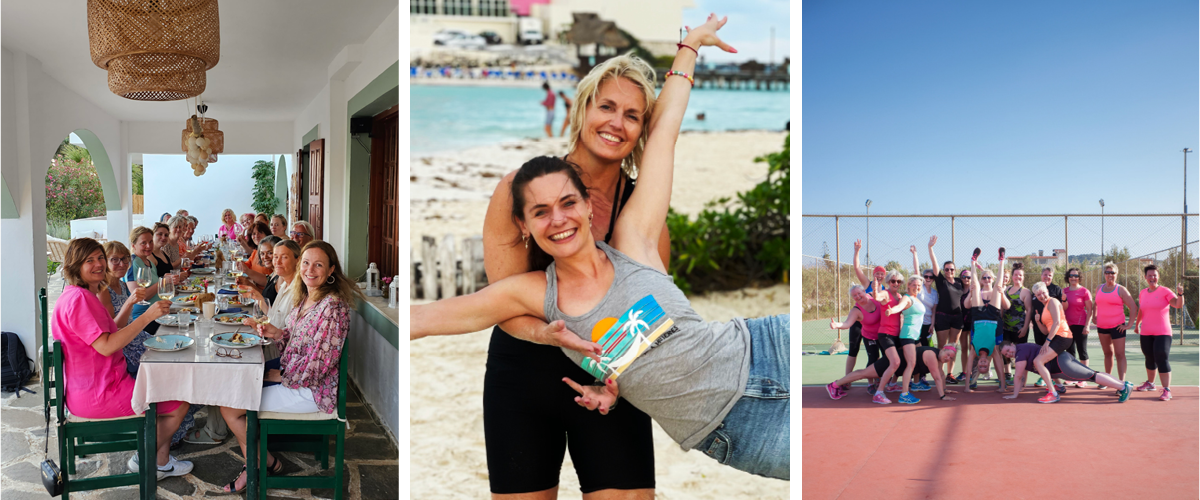 Collage av Vilja-damer